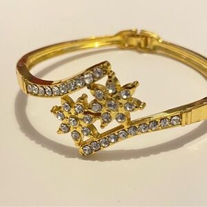 18k Gold Plated Stainless Steel Fashion Jewelry with CZ rhinestone